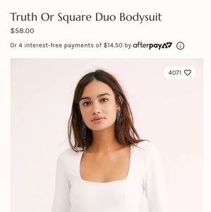 Free People Bodysuit (NWT)